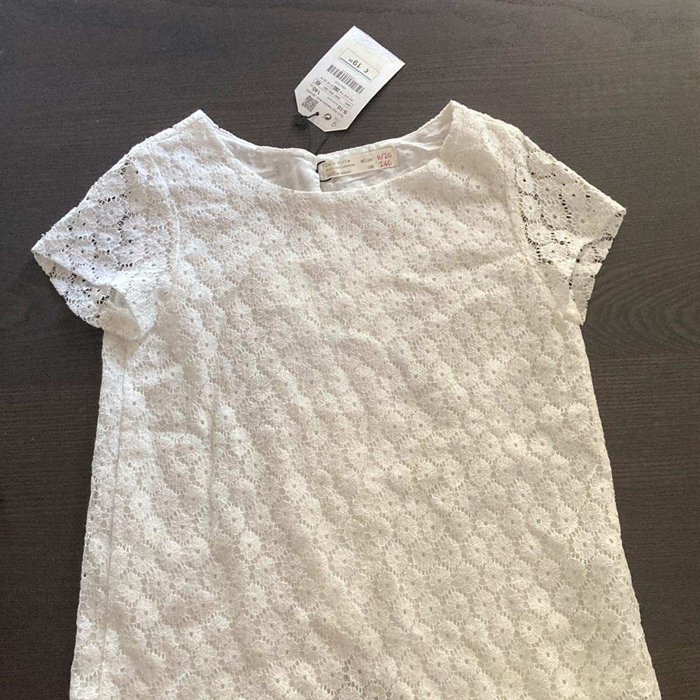 Zara kids white top